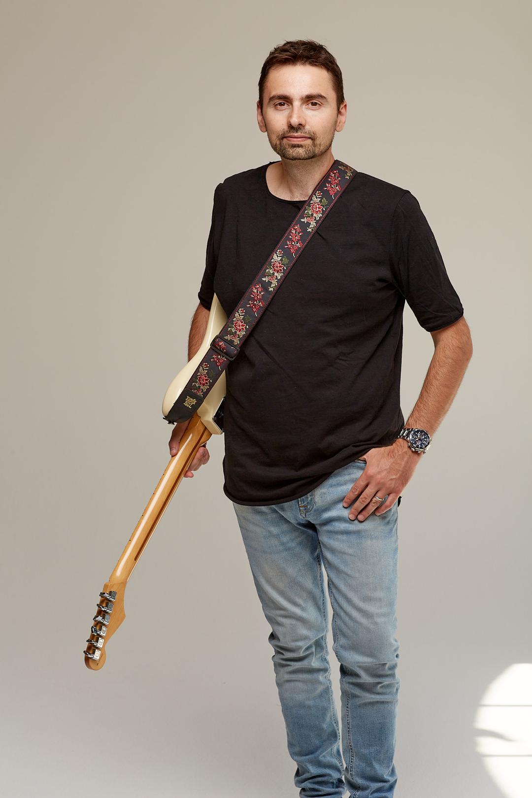 Music teacher in class